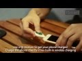 iPhone 8 qi wireless charging charger in starbucks, cafe, hotel, bar, restaurant, furnitureoffice