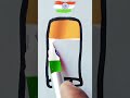 Amazing Indian Flag🍭🥰Drawing Republic day #shorts #youtubeshorts#art#youtubeshorts #trending#india