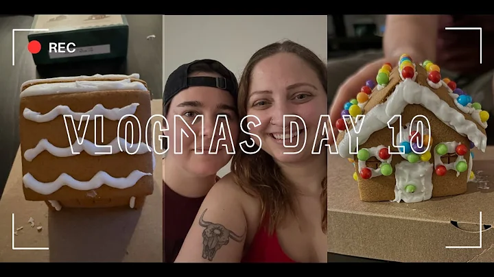 VLOGMAS DAY 10: building a mini gingerbread house and winter skincare routine (ft. Larissa)