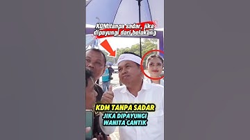 KDM ga sadar jika dipayungi oleh wanita cantik #jabar #kangdedimulyadi