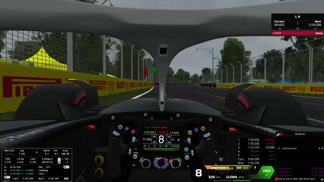 Assetto Corsa F1 2022 W13 Melbourne new layout 1.16.3xx  /w controller