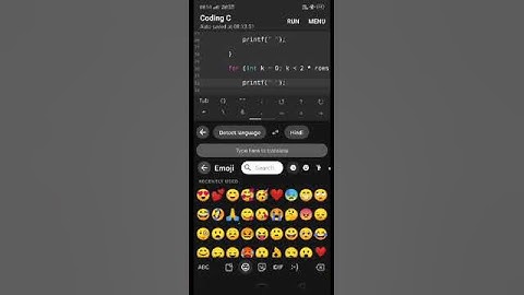 Hourglass pattern with c program with #ytshorts  Star and different symbols #shorts .