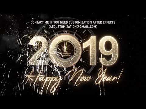 Modern New Year Countdown Clock 2019 | After Efects Project Files - Videohive template