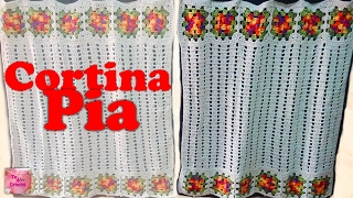 Cortina para Pia (em crochÃª) - #FaÃ§aVocÃªMesma