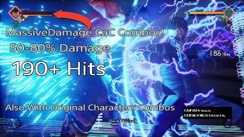 Jump Force Combos 50-80% Damage 190+ Hits!! High Damage CAC and Original Character Combos #jumpforce