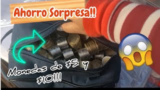 AHORRO DE MI ESPOSO! MONEDAS SÓLO DE $5 Y $10!! CUÁNTO CREEN QUE ES??? |♡By Zari*