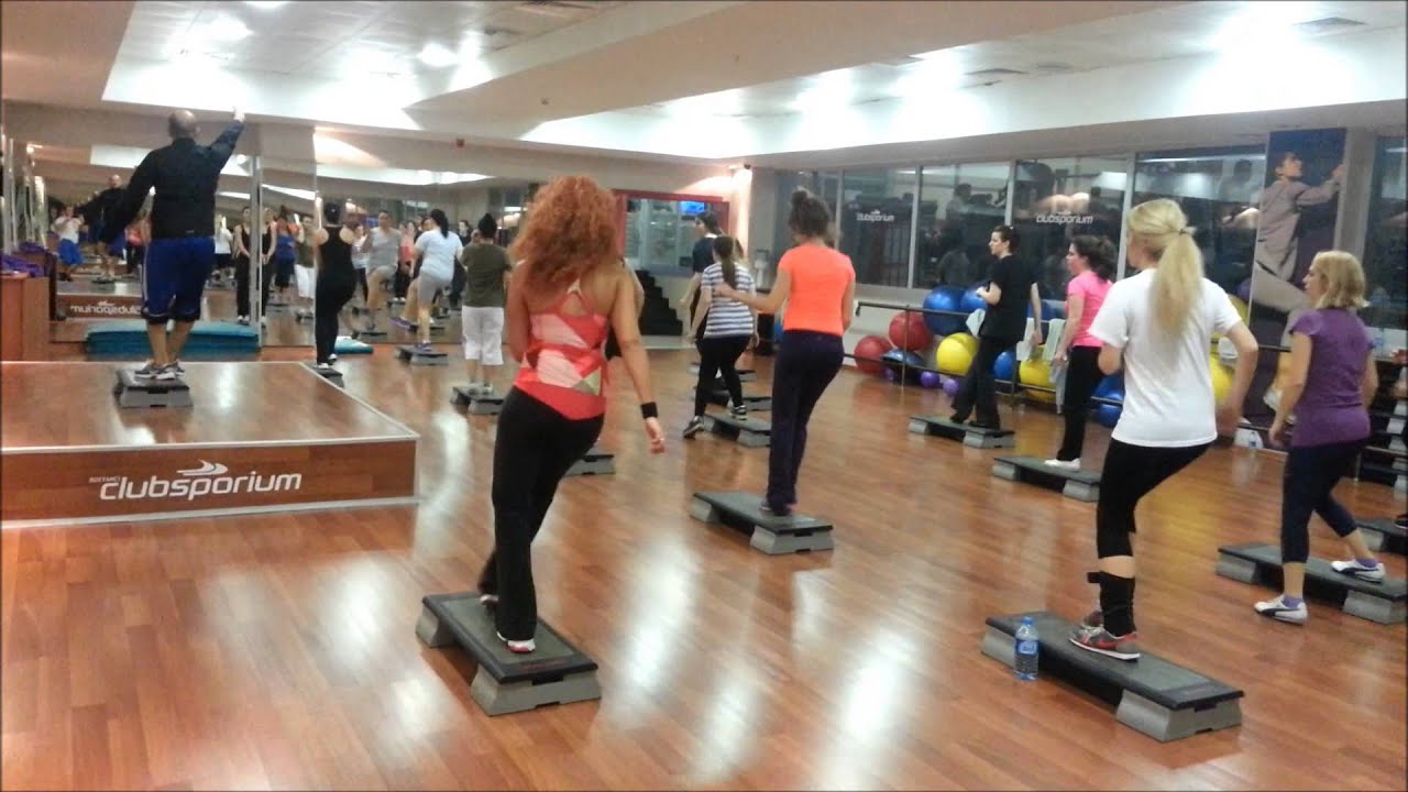 basit step aerobic koreografi