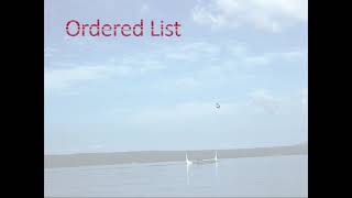 Unordered List & Ordered List and Inserting Table