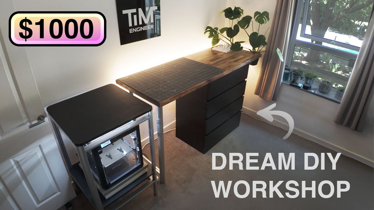Building my Dream Workshop in a Rented Apartment - YouTube