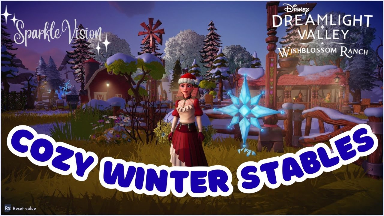 ✨ Уютные зимние конюшни | Ранчо Делвер Дейл Вишблоссом | Долина Сновидений Диснея