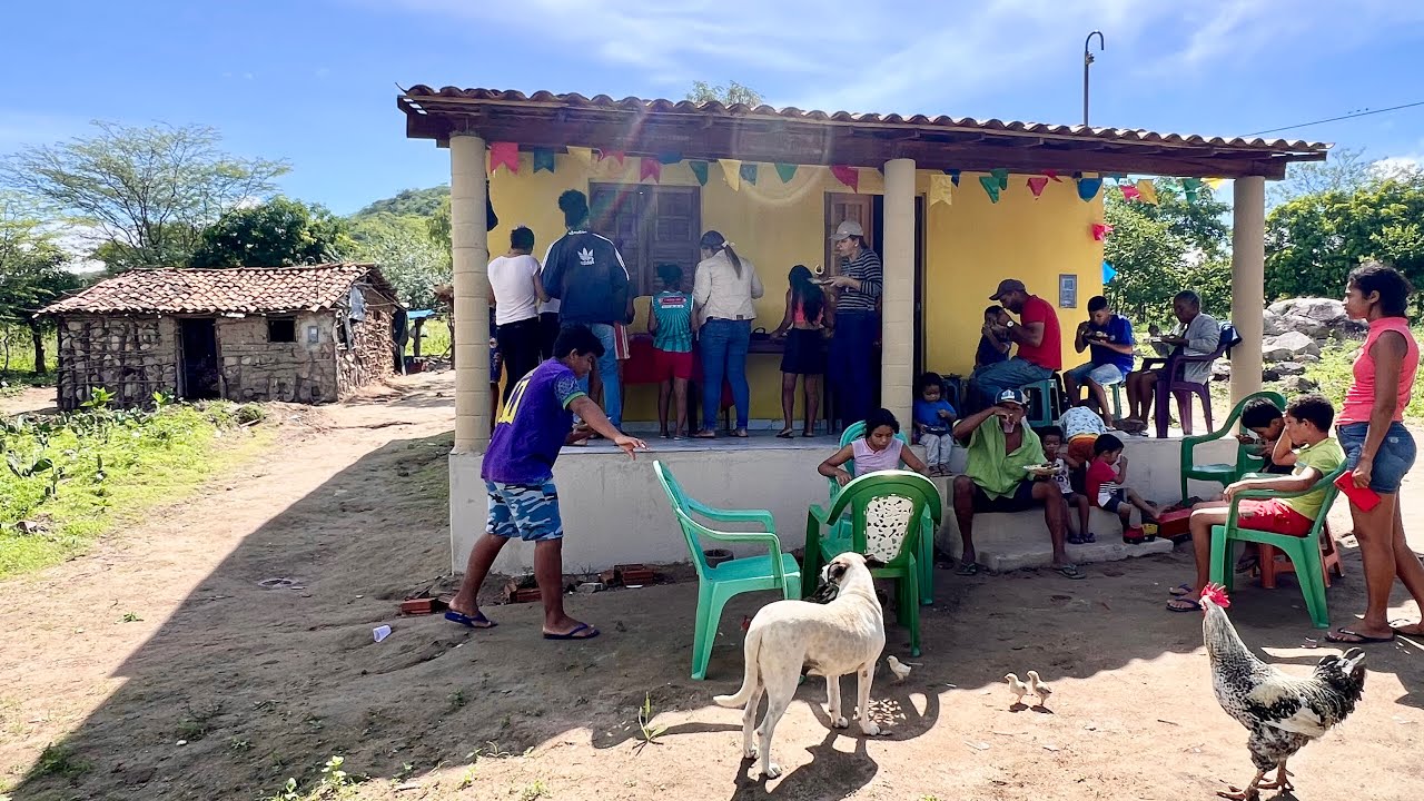 ALMOÇO NA ROÇA E ENTREGA DA CASA NOVA, DA MENINA DA CASA DE PEDRAS