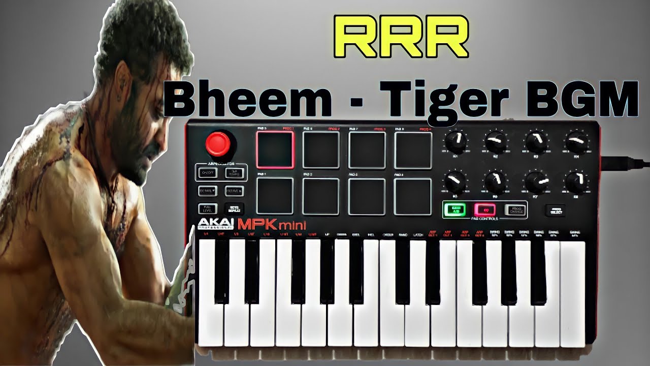 RRR Bheem Tiger BGM | Piano Cover By Kalyan Allu | NTR | Ram Charan | M M  Keeravani | S S RajaMouli