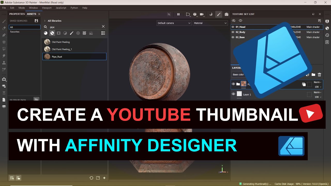 How to Create a YouTube Thumbnail using Affinity Designer - YouTube