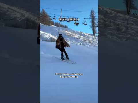 Why ski content ALWAYS goes viral... 📈 And the truth about Isobel skiing👀 #skiing #hermes #birkin