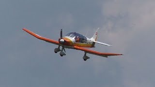 Robin DR 400/180R takeoff with glider and landing at Airfield Kapfenberg | OE-DTI