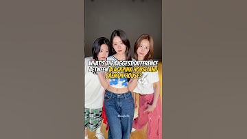 difference between Blackpink House and Baemon House. #kpop #shorts #babymonster #blackpink