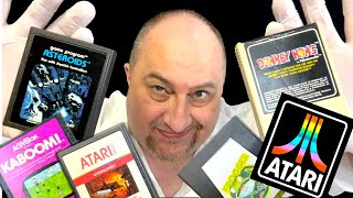 Classic Atari Games Review And Cleaning ASMR