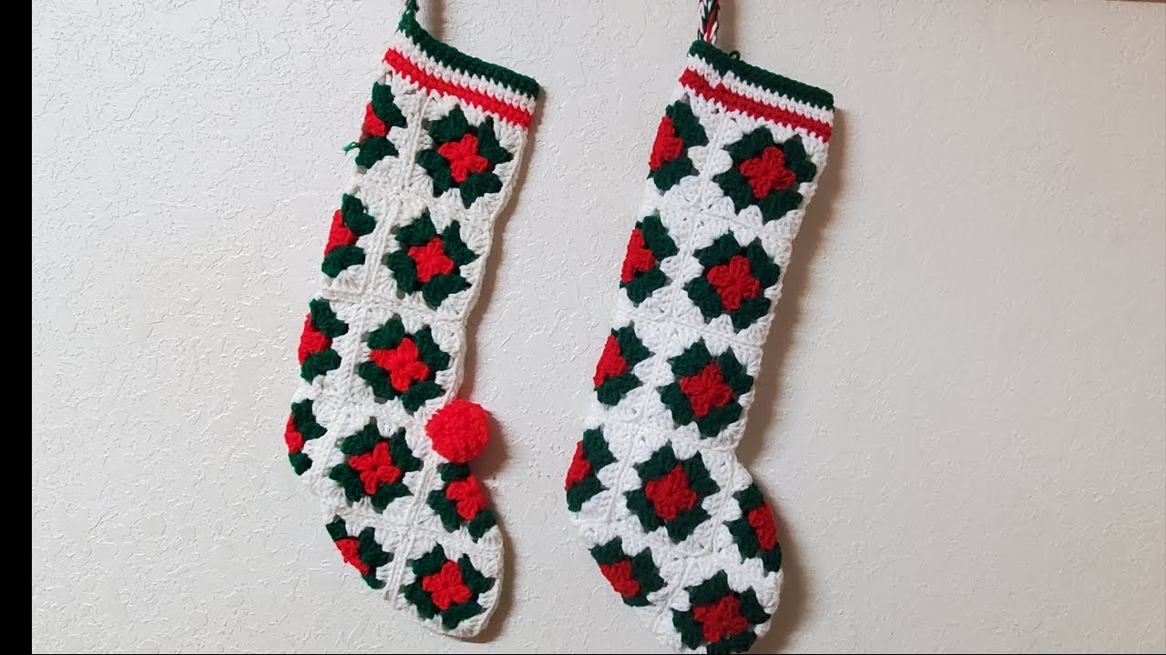 Easy Crochet Stocking Pattern using the Granny Stitch 