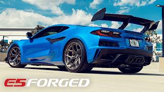 Brand New 2026 C8 Corvette ZR1 lowered on E5 Forged Talladegas | E5 Wheels