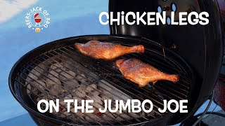 Weber Jumbo Joe! Chicken Legs with Malcom’s Jammin’ Jerk Seasoning!