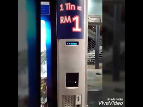 รีวิวตู้กดน้ำ 1 RM @KL Sentral ประเทศมาเลเซีย