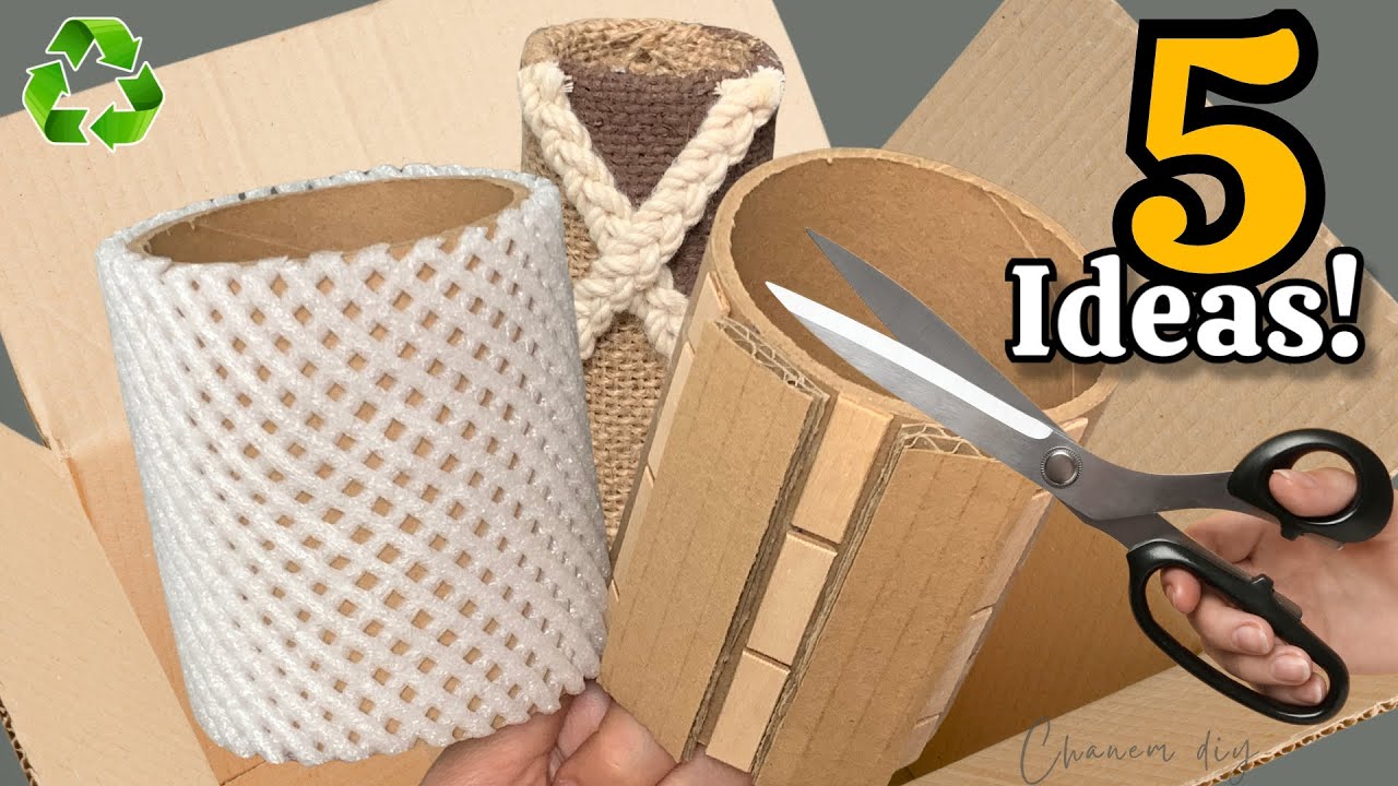 Transforming Cardboard & Waste Material 5 Genius Recycling Ideas ♻️ I