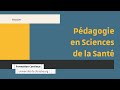 Master pdagogie en sciences de la sant