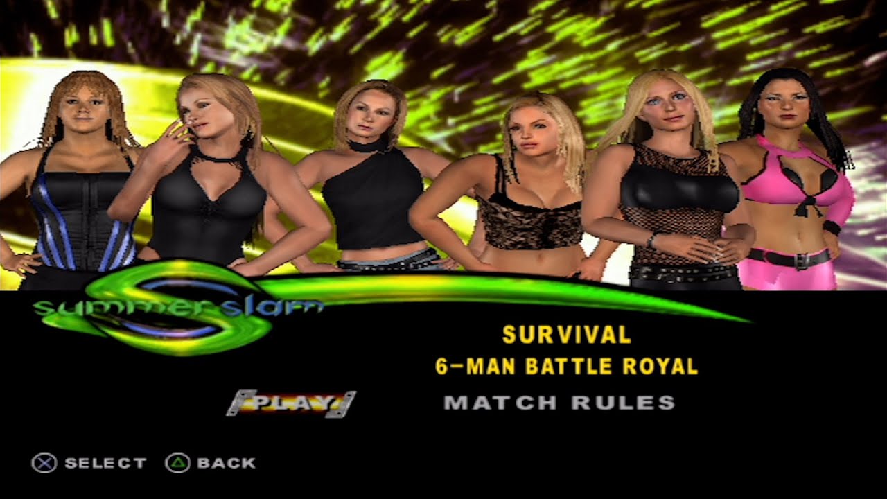 WWE SmackDown! vs. Raw - MollyHolly,Sable,StacyKeibler,TrishStratus,TorrieWilson,Victoria (SURVIVAL)
