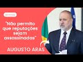 Augusto Aras rebate críticas de favorecimento de Jair Bolsonaro pela PGR