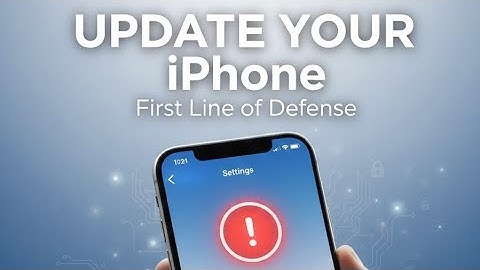 iOS updates- Software update is the first line of defense! 