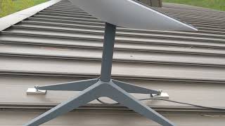 Hole Drilling Alternative, When Mounting Starlink Antenna Tripods On Metal Roofs.