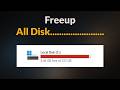Free up Disk Space On Windows 11/ 10 / 8 / 7 - Cleanup Local Disk C - 2026 - Fix - Red Issue