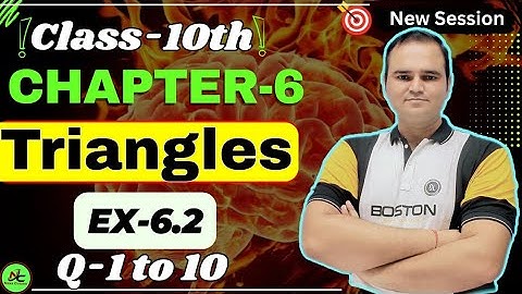 Ex 6.2 (Q1 to 10) Class 10 Maths | Chapter 6 Triangles | One Shot Solution | NCERT | Nexa Classes