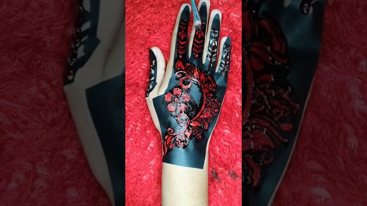 beautiful sticker mehndi design #shorts