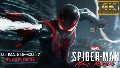 Spider-Man: Miles Morales Full Game NG+ Walkthrough 100% [Ultimate Difficulty] 4K60 Ray Tracing