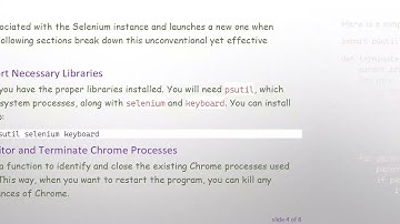 Automating Selenium WebDriver in Python: Managing Keypress Events and Process Control