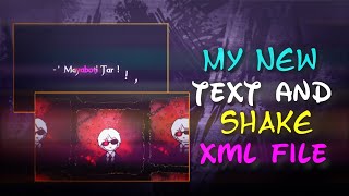 π₯ My New Attitude Text & Shake XML File | Black Screen Edit | Alight Motion Preset 2025
