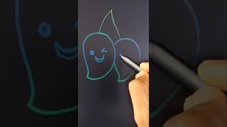 Funny cartoon Mango 🥭 drawing on Writing Tablet | Kids art #shorts #shortvideo #yt #drawing #kids