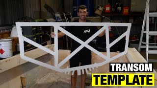 HOW TO make a CHEAP TEMPLATE for a BOAT TRANSOM| Pacemaker 20ft | Full BOAT RESTORATION V2 - Part 7 by Angry Mack 12,518 views 2 years ago 11 minutes, 15 seconds