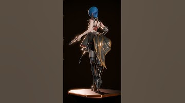 Naomi "Original Character"!  #blender   #zbrush  #3d  #3dcg  #anime #waifu