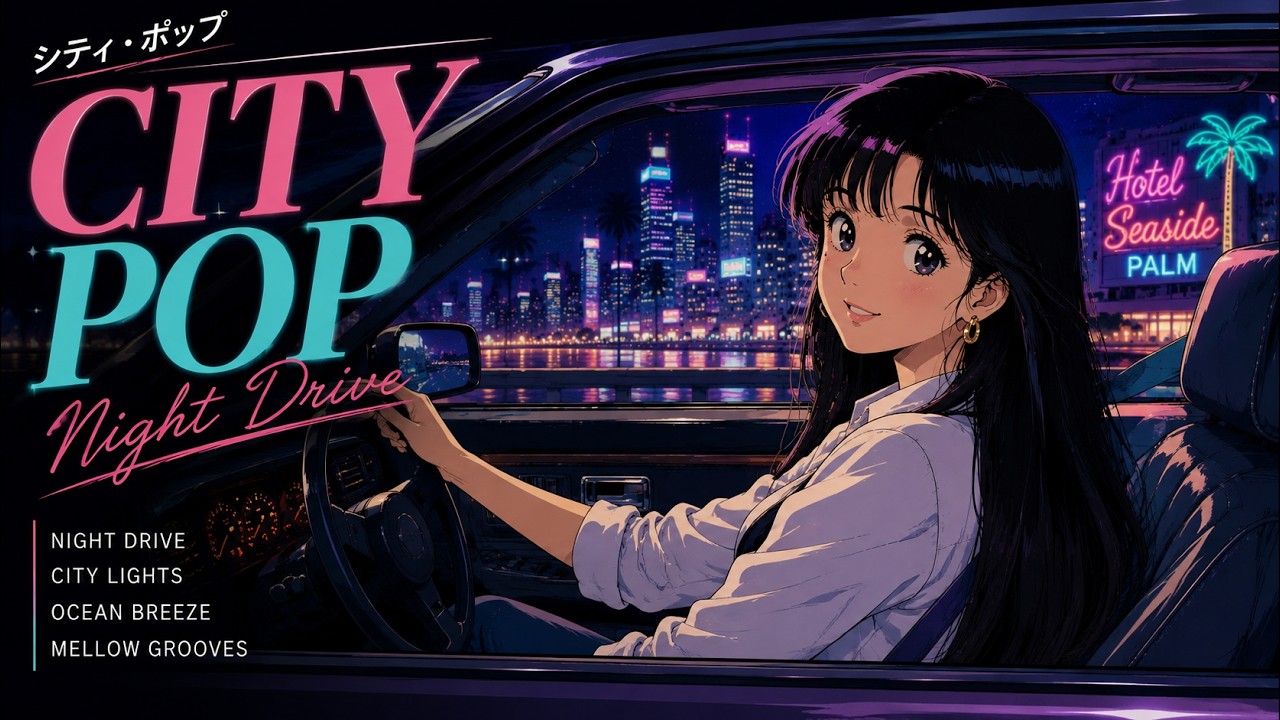 Seaside Night Drive Relaxing 80s Japanese City Pop Mix - YouTube
