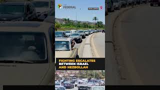 Traffic surges in Sidon as civilians flee amid Israel-Hezbollah clashes | #shorts