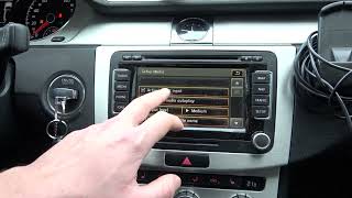 How to Enable or Disable AUX Input in Volkswagen Passat B7 (2010 - 2015) - Manage AUX Input screenshot 1
