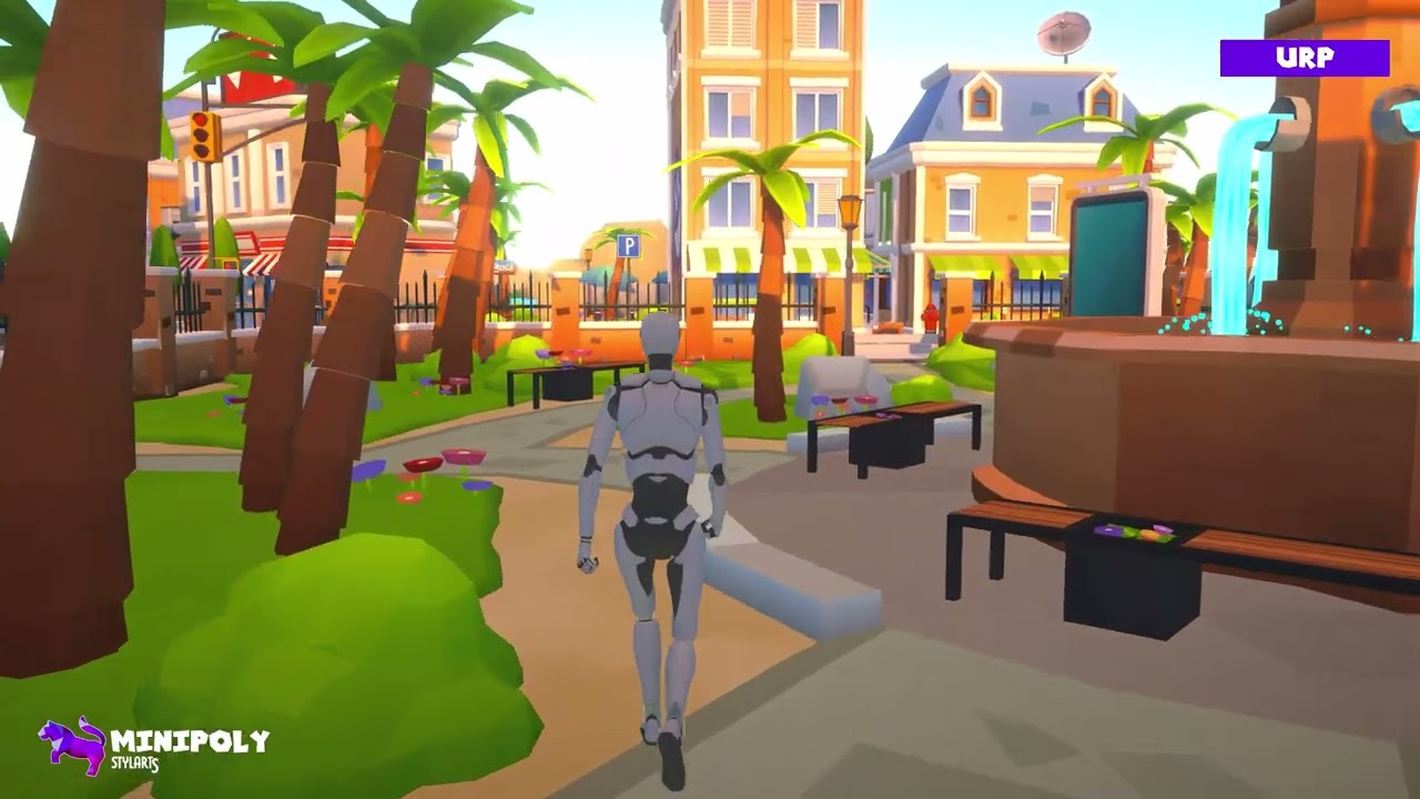 Minipoly Series - Modern Island City ( Stylized Lowpoly Environment ), video preview 18