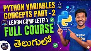 Variables in Python in Telugu. #live #mernstack #livestream #trending #python #coding #pythonprogram