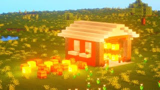 How to Build a PUMPKIN PATCH ( SHOP ) in Minecraft! (Halloween Special Build Tutorial)