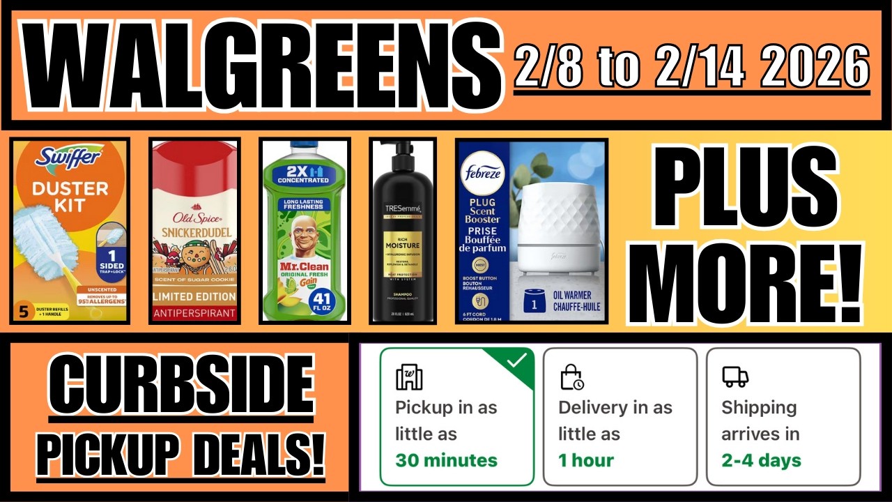 Акция Walgreens с доставкой к автомобилю с 8 по 14 февраля 2026 года - множество супервыгодных он...