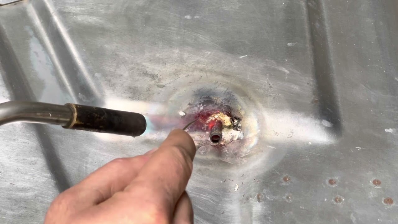 Repairing The Steel Gas Tanks On My 1977 GMC RV - Silver Brazing Old School Style!