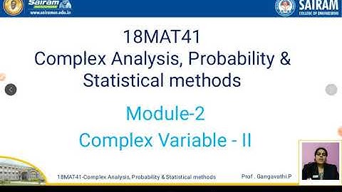 Lecture video_18MAT41_Module 2-Problems on Cauchy