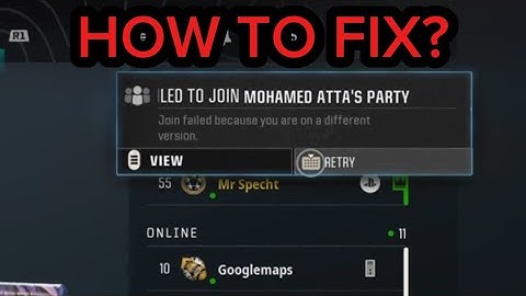 Bo6 & Warzone: “Join Failed because you are on a different version"